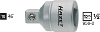HAZET Переходник с 1/2" на 3/8" 958-2